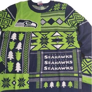 NFL Team Apparel Seattle Seahawks Sweater Men's Medium Football